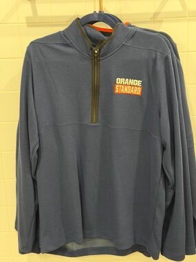 Orange Standard Navy Quarter-Zip Pullover